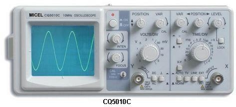 Osciloscópios de Um Canal Marca Micel Modelos CQ5010C e CQ5010D