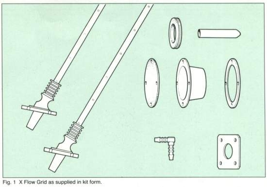 O X FLOW GRID como é fornecido, em forma de kit.