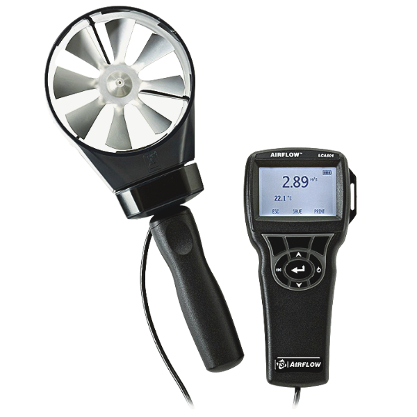 Anemômetro Digital Portátil - Sistema Ventoinha com Hélice Rotativa Modelo LCA 501 